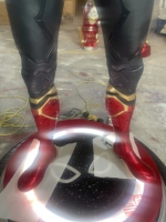 Statue personnalisée 1:1, 2 m, Iron Man, Spiderman, grande taille, artisanale, réaliste, statue d'anime célèbre, sculpture Iron Man, statue Iron Man