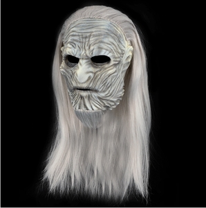 Accessoire Cosplay <span class=keywords><strong>Halloween</strong></span> pour Game of Thrones White Walker Night King Mask Couvre-chef en latex pour maison hantée <span class=keywords><strong>Masque</strong></span> facial blanc - Product Image 4
