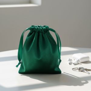 Bolsa de Terciopelo con Cordón para Joyería, Regalos Ecológicos Reciclables, Anillos de Jade, Pulseras, Pendientes, Estampado, Serigrafía, Gafas - Product Image 1