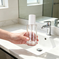 Flacon de lotion vide en gros, personnalisable avec LOGO, ensemble d'emballage cosmétique en verre pour soins de la peau, conteneur d'emballage cosmétique