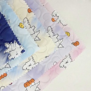 Mochila escolar impermeable tela precio de fábrica diseño de punto compuesto de sarga acolchado ultrasónico con patrón impreso para niños niñas - Product Image 4