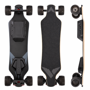 Monopatín Eléctrico con Motor Dual, Ruedas de Gel de 105 mm con Amortiguación, Rodamientos ABEC-9, Velocidad Máxima 45 km/h, Luces Traseras Dobles - Product Image 1