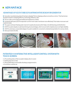 Máquina de Hielo Industrial ICESTA de Alta Fiabilidad, Ahorro de Energía, para Producción de Hielo en Tubo Hueco o Sólido, de 5, 10, 15, 20 y 30 Toneladas, para Hielo Cristalino Comestible - Product Image 3