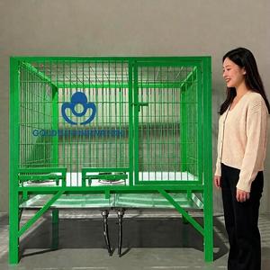 <span class=keywords><strong>Cage</strong></span> extérieure robuste en acier soudé renforcé pour grands chiens, idéale pour l'élevage et les fermes canines - Product Image 2