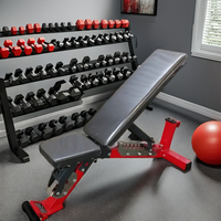 Banc de musculation réglable de style Rogue, robuste, pour usage commercial, inclinable, plat et déclinable, pour la maison et les clubs de fitness
