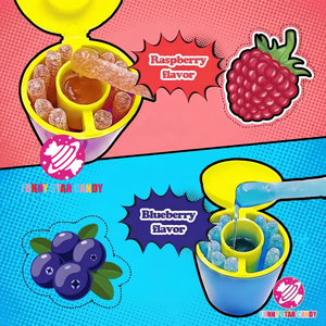 Vente en gros de bonbons gélifiés personnalisés Juicy Drop Gummy Dip 'N Stix, bâtonnets de bonbons gélifiés sucrés, bonbons au gel à tremper acidulé - Product Image 2