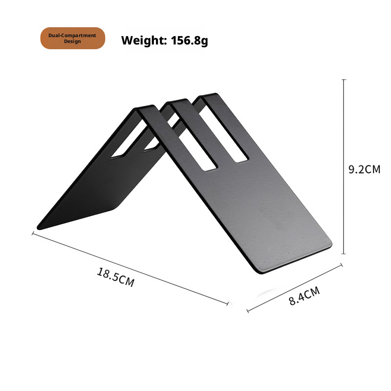 ที่ใส่กระดาษกรอง V60-ช่องคู่-สีดำ
