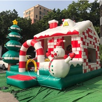 Offre Spéciale personnalisé publicité gonflable gonflable Décoration de noël Maison de noël gonflable pour la fête