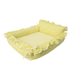 Wholesale Luxury High Quality Small Dog Beds Plush Eco-Friendly Solid Pattern Nylon <b>Pet</b> <b>Sofa</b> Bed - Product Image 1
