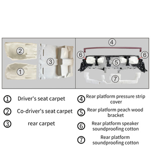 GLS Upgrade Maybach 4-Seater Leather Molding Kit-Cristal Branco/Prata Cinza Pérola - Product Image 3