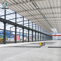 Atelier moderne en structure métallique préfabriquée, toit solaire, poutre en H solide, entrepôt d'usine, bâtiment industriel
