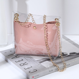 2024 nuova borsa da donna <span class=keywords><strong>messenger</strong></span> graziosa borsa da trasporto a tracolla piccola borsa quadrata di gelatina trasparente - Product Image 4