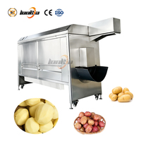 Industriële wortelschilmachine, aardappelenschilmachine, aardappelverwerkingsmachine, schilmachine voor paarse yam, groenten en fruit.