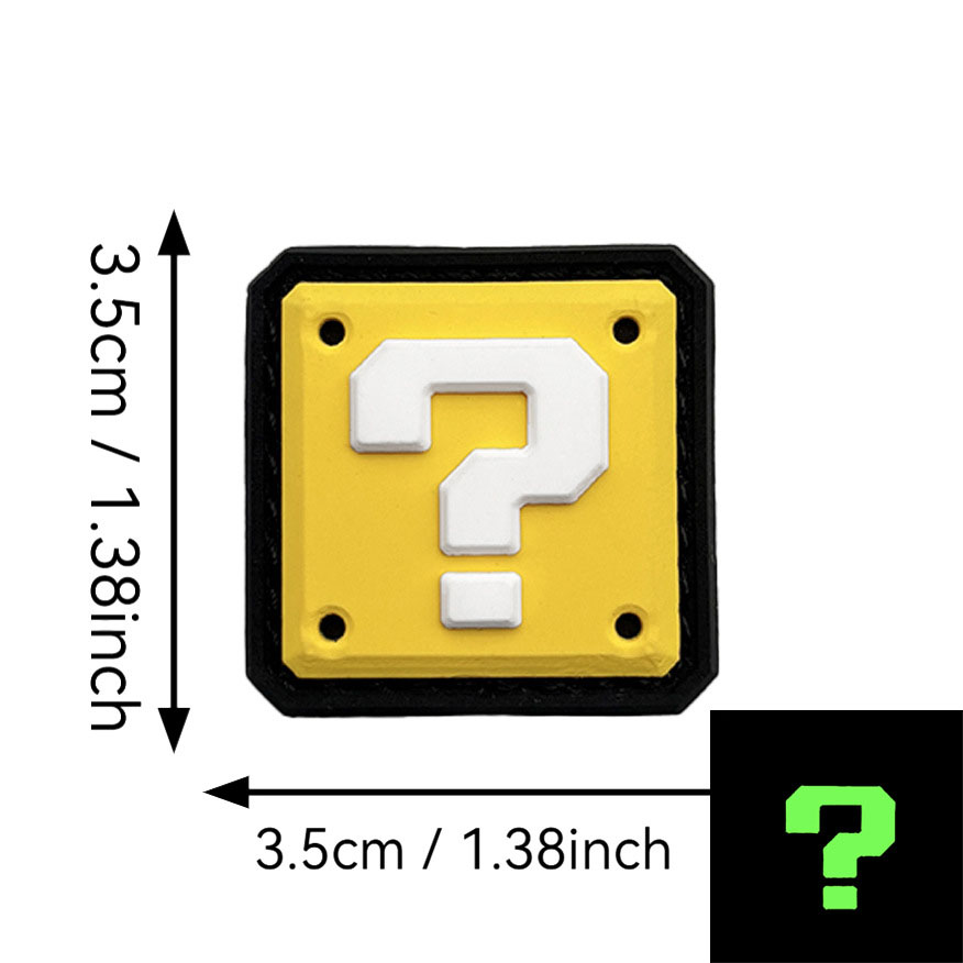 Super Mario Question Mark (Black Background With Yellow Color)