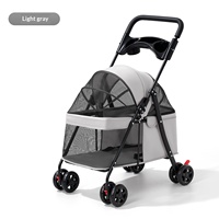Poussette pliable légère pour animaux de compagnie, chariot de voyage portable pour petits chiens, chats, Teddy