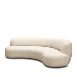 Ánh Sáng Sang Trọng Bắc Âu Hiện Đại Thiết Kế Sáng Tạo Cong Thẩm Mỹ Viện Salon Phòng Khách Lamb Velvet Vải Sofa - Product Image 1