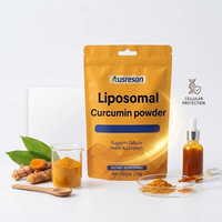 Poudre de Curcumine Liposomale VitaSpring, Extrait de Racine de Curcuma, Compléments Alimentaires, Pur, Biologique, Naturel, 70% de Curcumine Liposomale en Poudre