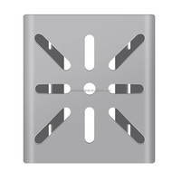 Stainless Steel CCTV Security Camera Bracket Panel Anti-Rust Vertical Pole Mount with Monitor Holder Base