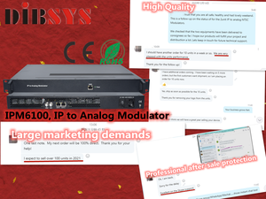 (IPM6100) 디지털 IP에서 아날로그 변조기 CATV RF 민첩 32 in 1 64 in 1 IP 입력 PAL/BG NTSC - Product Image 5