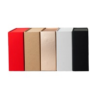 Boîte d'emballage cadeau de stockage pliable magnétique de luxe rigide noir fantaisie boîte cadeau en carton de papier chaud pour bougie mate