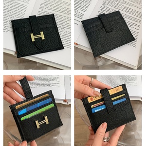Boshiho Customized Coin Pouch Slim Front Pocket <b>Wallet</b> <b>RFID</b> Blocking Leather Card Holder Purse - Product Image 2