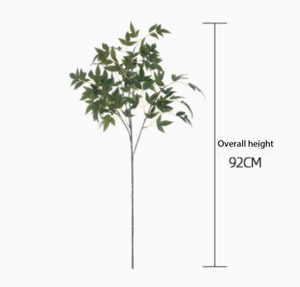 23 Hojas de <span class=keywords><strong>Nandina</strong></span> Escarchada, Flores Artificiales al por Mayor, Follaje Realista para Ramos de Boda, Decoración del Hogar y Jardín, Relleno de Jarrones - Product Image 5