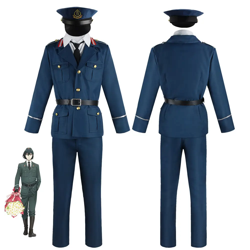 Fantasia militar yuri briar masculina, uniforme verde para cosplay do anime briar