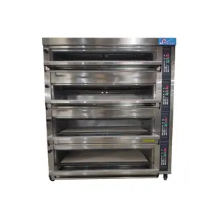 commercial oven bakery equipment 4 deck 12 tray gas deck oven for sale