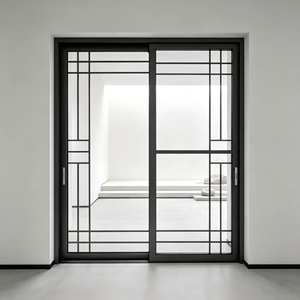 Deioux Durable Thermal Break Aluminum Sliding Door with Double Layer Tempered Glass for Commercial Building Project Custom Size - Product Image 1