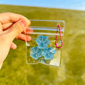 Mini porte-clés anti-stress en caoutchouc thermoplastique souple en forme de patte, transparent et ultra-clair, super stylé, jouet ludique - Product Image 5