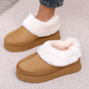 <span class=keywords><strong>Botas</strong></span> <span class=keywords><strong>de</strong></span> Nieve <span class=keywords><strong>de</strong></span> <span class=keywords><strong>Plataforma</strong></span> Baja para Mujer, Estilo Invernal, Modernas, Combinables <span class=keywords><strong>con</strong></span> Todo, Cálidas, <span class=keywords><strong>de</strong></span> Felpa Artificial y Goma, Esenciales para Viajar - Product Image 3