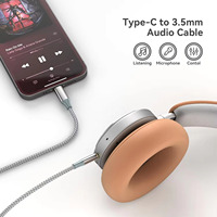 Pastall USB C auf 3,5mm Nylon geflochtenes Audio kabel PVC-ummanteltes Aux-Kabel mit Stereo verlängerung Typ C auf Stecker adapter
