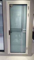 Porte d'intérieur de décontracté en aluminium pour salle de bains, de haute qualité, avec verre givré/low e
