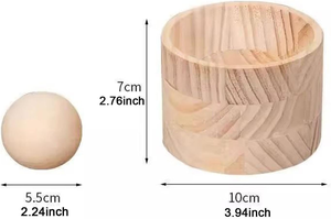 Rouleau à pâtisserie rond en bois gravé, écologique, pour raviolis et nouilles, ustensile de cuisine du Nouvel An - Product Image 5