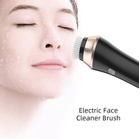 Machine à laver le visage électrique Portable, en Silicone, gommage des pores, brosse rotative de nettoyage du visage