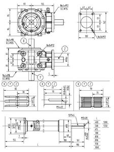 Ep Ep Oem Bibo Agricultural 311 Series 50hp Gearbox for Post Hole Digger Wood Chipper Dryer Shredder 1 3/1 1.93/1 1.6 - Product Image 2