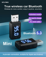 Lecteur MP3 Bluetooth pour voiture HG BT5.3, adaptateur audio pour appels mains libres, émetteur FM Bluetooth pour voiture