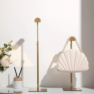 Precio de fábrica, bolsa de alambre con un solo gancho, estante de exhibición, bolsa de mano, soporte de exhibición de embrague, colgador de bolso de mesa - Product Image 6