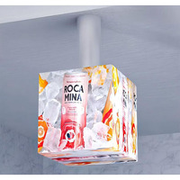 Nuovo Design Creativo Schermo LED a Cubo P3.91 500x500mm a 5 Lati, Animazione a Colori Completi per Pubblicità, Luminosità 1000 Nits, Garanzia 2 Anni