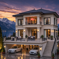 Kits de villas préfabriquées modernes en acier léger - Solution complète pour maisons rurales auto-construites au design asiatique avec chambre à coucher - Projets transcatégoriels