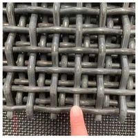 Maille métallique tissée en acier gaufré de 6 mm, 7 mm, 8 mm, 9 mm, 10 mm, filtre minéral adapté aux tamis à rouleaux et aux tamis vibrants