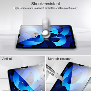 Protection d'écran en verre trempé HD transparent 9H 2.5D anti-rayures, anti-traces de doigts, anti-huile, avec colle intégrale pour <span class=keywords><strong>iPad</strong></span> Air 4/Air 5 - Product Image 5