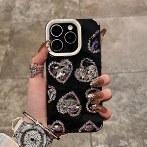 Ph120 rongbu tuyết núi mô hình Tình Yêu <span class=keywords><strong>Dot</strong></span> kim cương thích hợp cho <span class=keywords><strong>iPhone</strong></span> 16 Promax trường hợp điện thoại cho 15Promax 14 dễ thương 13 - Product Image 1