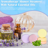 Tablette de douche naturelle avec étiquette personnalisée Vapeur de douche aux huiles essentielles avec forte et bonne odeur Vapeur de douche personnalisée Expert
