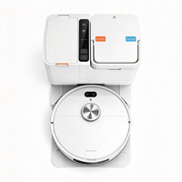 Robot aspirateur avec reprise de nettoyage, navigation LDS, 10000Pa, 5200mAh, 180 min d'autonomie, collecteur de poussière automatique à points d'arrêt, contrôle de la pièce via application