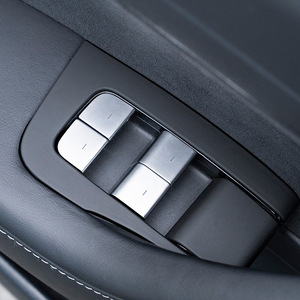 Juego de pegatinas para interruptor de puerta interior de Tesla Model 3, cubierta decorativa autoadhesiva ABS para modificación de automóviles - Product Image 1