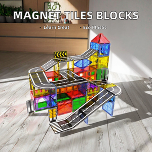Magnet Tiles Magnetic <b>Building</b> <b>Blocks</b> <b>for</b> <b>Kids</b>-Eco-friendly Plastic Creative Learning & Developing Intelligence Ages 4-6 - Product Image 2