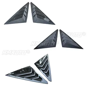 Ailerons de fenêtre arrière pour Honda Civic 11ème génération berline 2022-2024, style racing, volets triangulaires en verre - Product Image 6