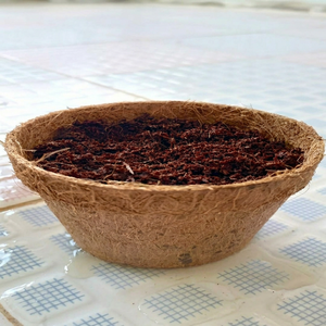 Pot de fleurs moderne en fibre de coco, écologique, biodégradable, léger, pour une utilisation en intérieur et en extérieur avec des plantes vertes, Tamil Nadu - Product Image 3