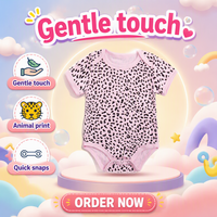 Baby Neugeborenen Niedlicher Strampler Säuglings-Bodysuit Reine Baumwolle Knopfverschluss Schmetterling/Blumen/Kariert Muster
